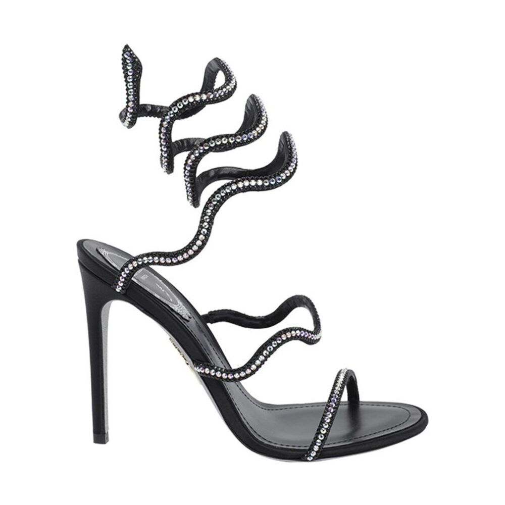 René Caovilla Women Pump Sandals With Rhinestones